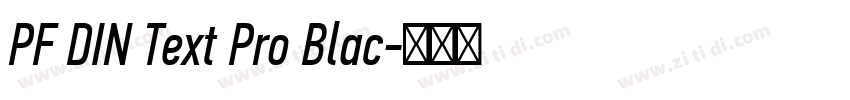 PF DIN Text Pro Blac字体转换